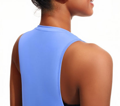 JOYSPELS Workout Tank Tops for Women,UPF 50+ Quick Dry Ice Silk Athletic Running Shirts, Loose Fit Sleeveless Gym Tops