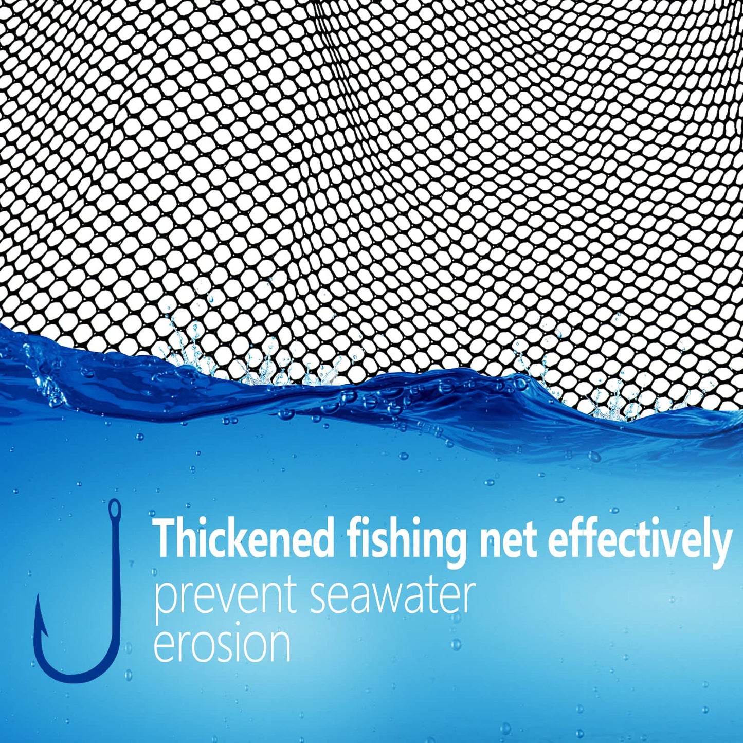 SANLIKE Aluminum Collapsible Telescopic Fishing Net for Ice Salt/Freshwater