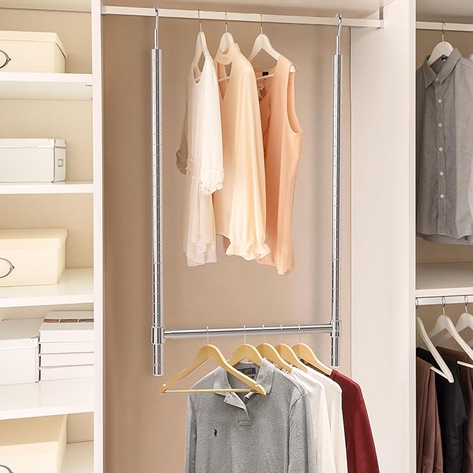 Simple Houseware Adjustable Closet Hanging Rod