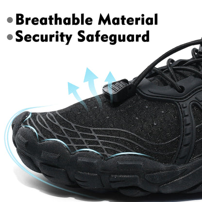 Black Barefoot Water Shoes for Women and Men - Quick-Dry Lightweight Swim Shoes for Beach,Pool,Hiking