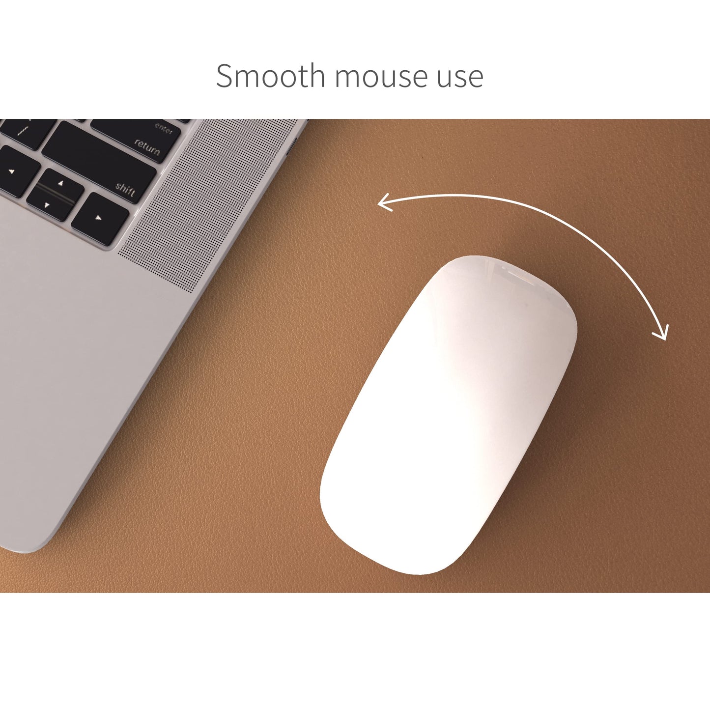 RENMTURE Dual-Sided Desk Pad, Natural Cork & PU Leather Large Mouse mats for Office and Home Work, Desk Protector Non-Slip, Waterproof, Easy Clean (Brown, 36"x17")