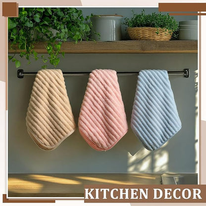 4 Pcs Hand Towel for Bathroom 14 x 30 Inch Neutral Microfiber Quick Dry