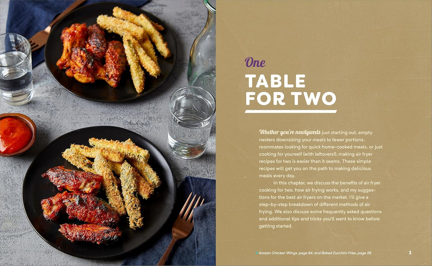 The Essential Air Fryer Cookbook for Two: Perfectly Portioned Recipes for Healthier Fried Favorites