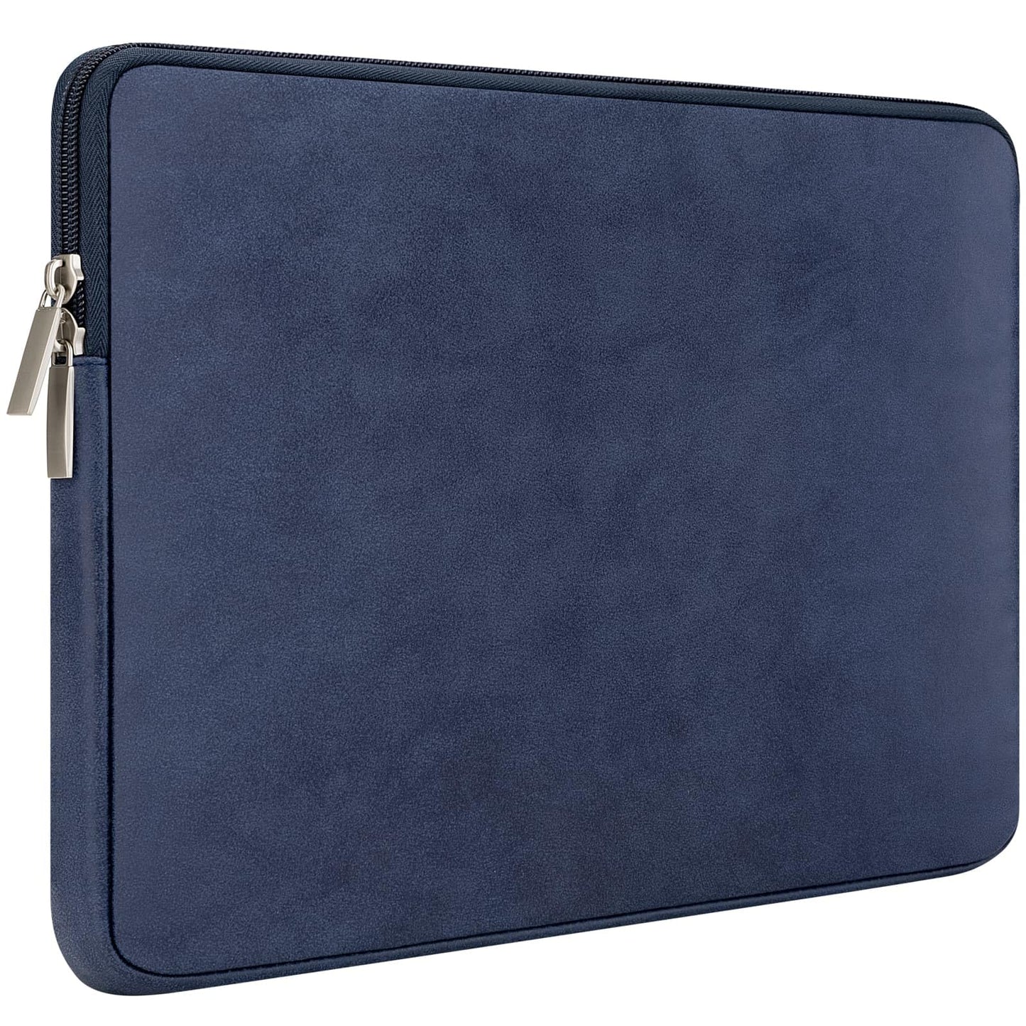 RAINYEAR 13 Inch Laptop Sleeve PU Suede Leather Case Water Resistant Cover Carrying Bag Compatible with 13.3" MacBook Air/Pro A3113 A3240 A2338 A2681 A2337 A2159 A2179 A2251 A2289(Deep Blue)