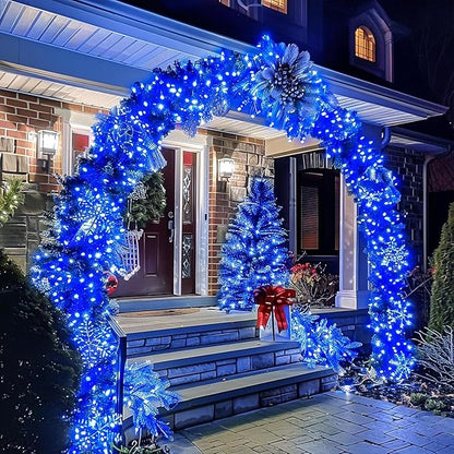 70FT with 210 LEDs – Designed with 210 LEDs on a 70FT Strand, These Lights Create a Dazzling Blue Glow That’s Ideal for Wrapping Trees, Decorating Windows, Stair Rails, or patios(Blue)