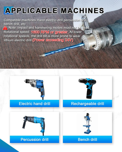 BRSCHNITT Serrated Concrete Drill Bit Set 3/16"*2,1/4"*4,5/16"*2,3/8",1/2" & Phillips Bits - Carbide Masonry Drill Bits for Brick/Ceramic/Tile/Wood/Plastic/Hex Shank Drills