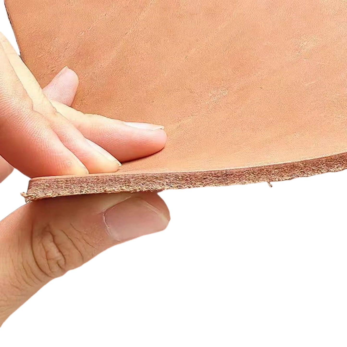Vegetable Tanned Leather, Thick Leather Sheet 3.6mm-4.0mm Thick, Full Grain, Yellowish-Brown Craft Tool for DIY Projects Gaskets for Stamping and Carving Industry (Zhi rou ge Huang 20×40)