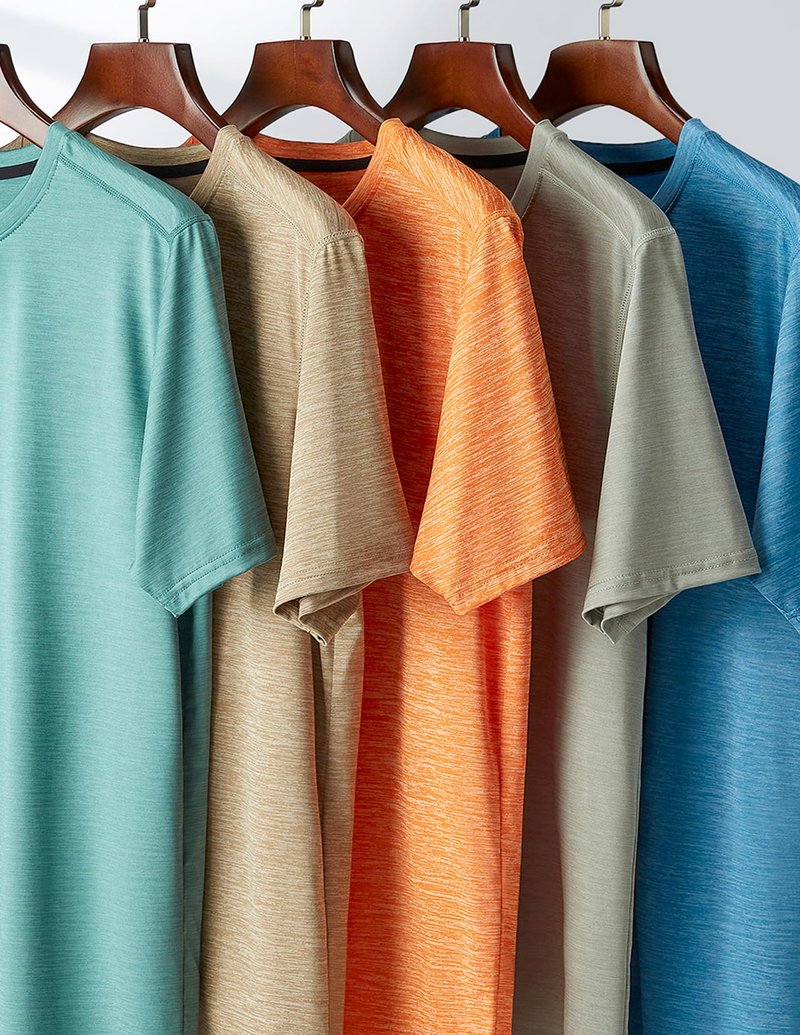5 Pack Men’s Active Quick Dry Crew Neck T Shirts | Athletic Running Gym Workout Short Sleeve Tee Tops Bulk (Set 10, X-Large)