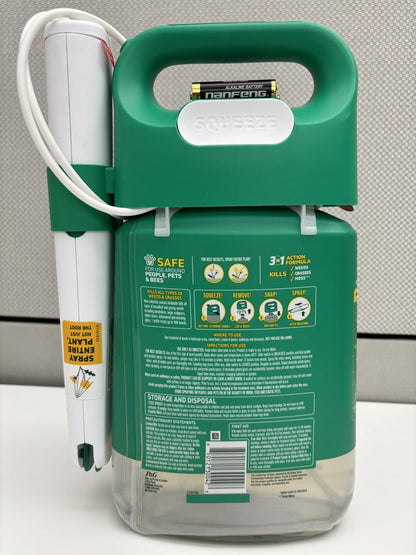 Spruce Weed Killer Spray - Snap & Spray Weed & Grass Killer₂ Powered Starter Kit - Reusable Sprayer with Wand for Spot-Treating Driveways, Gardens & More (64 Oz Bottle)