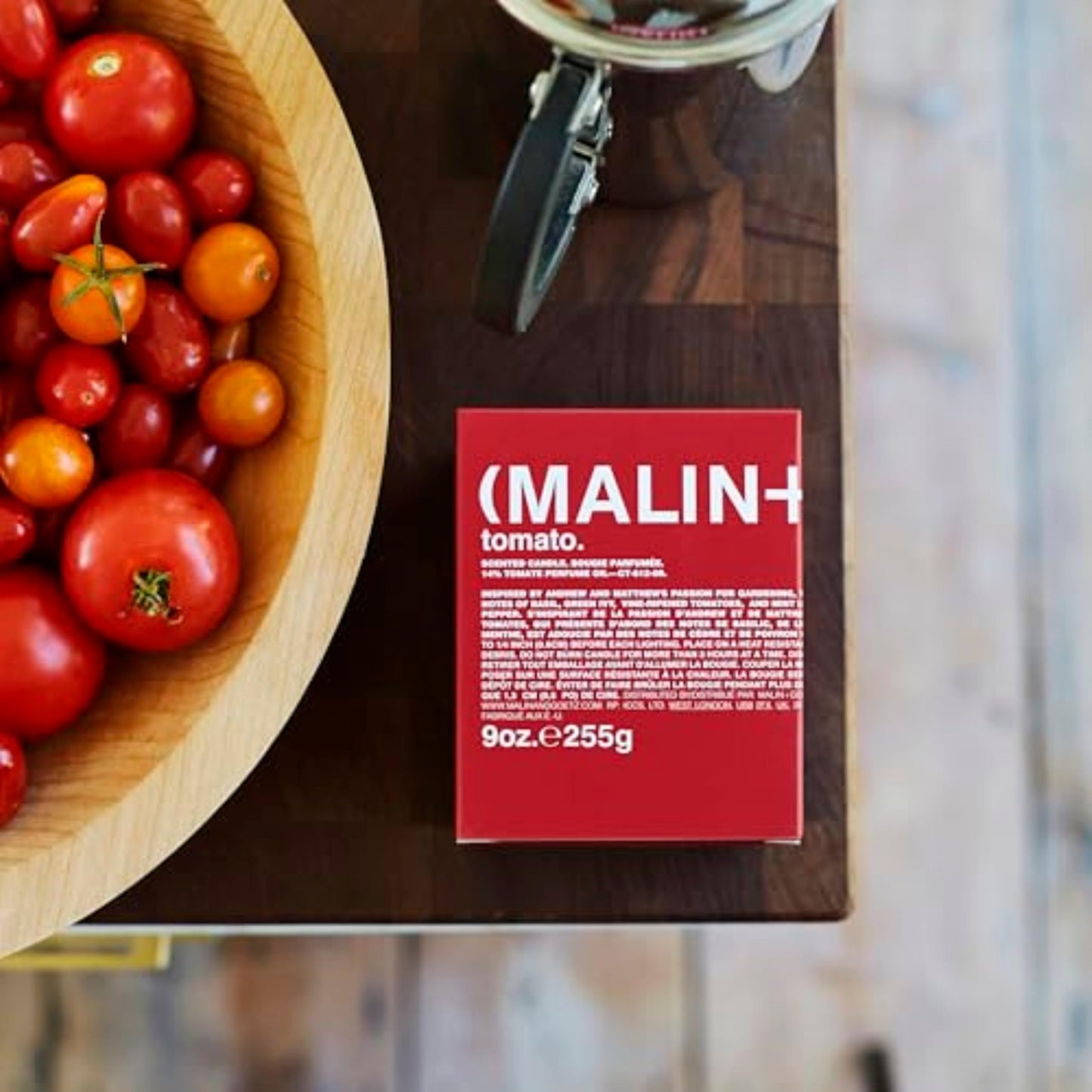 MALIN+GOETZ Tomato Candle – Home Grown Tomato Aroma Fragrance Scented Candle, Natural Wax Blend, Fresh & Verdant Scent, Vegan & Cruelty Free, Single Wick Candle, Lasts 60 Hours