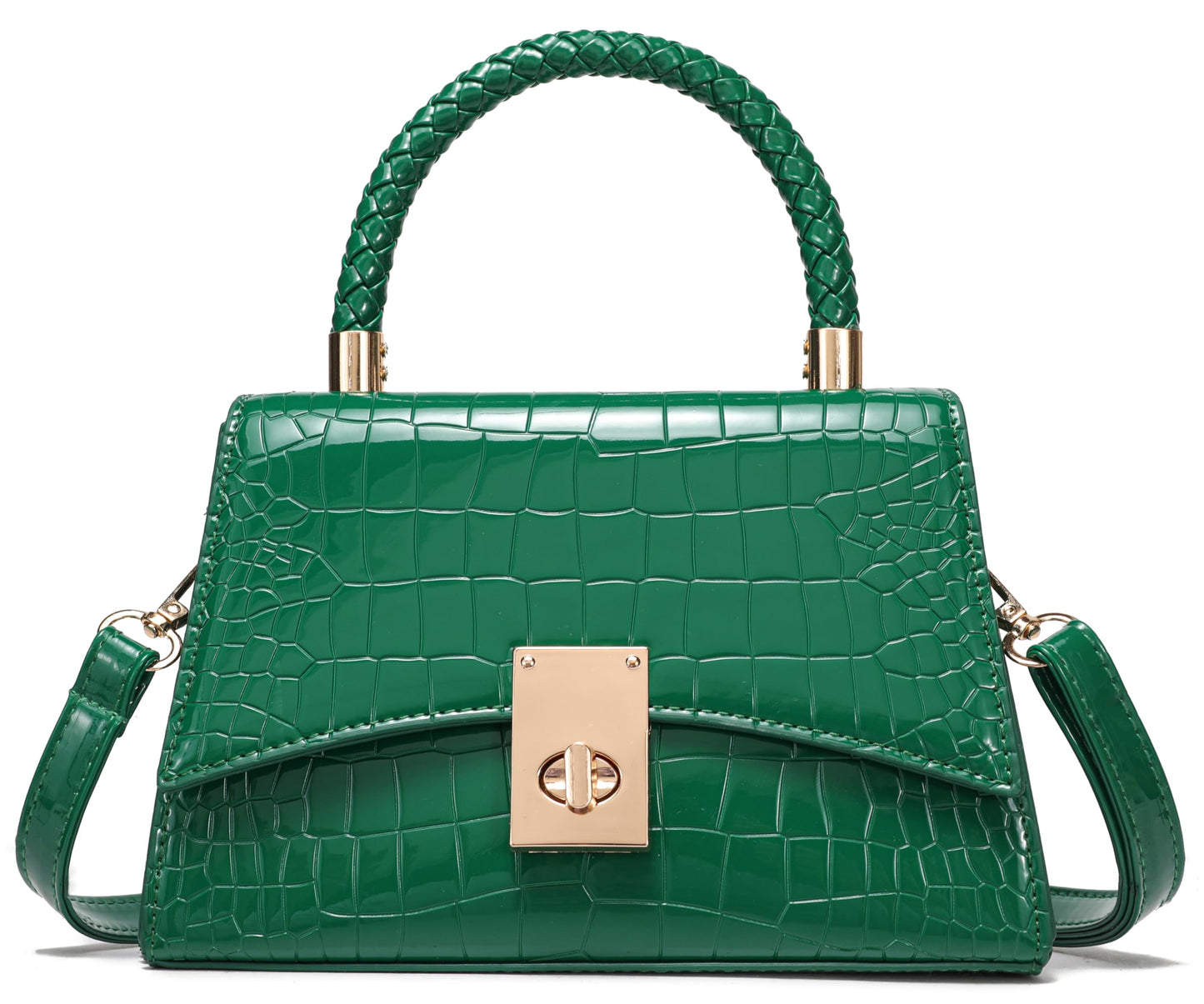 JHVYF Women Satchel Handbags Shoulder Bag Classic Small Crossbody Bags Ladies Cute Purses Satchels bag mini purse Deep Green bags