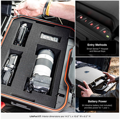 VAULTEK LifePod XT Series Weatherproof Multiple Handgun Safe Modular Interior Secure Rugged Portable Lockbox with Backlit Keypad (Standard)