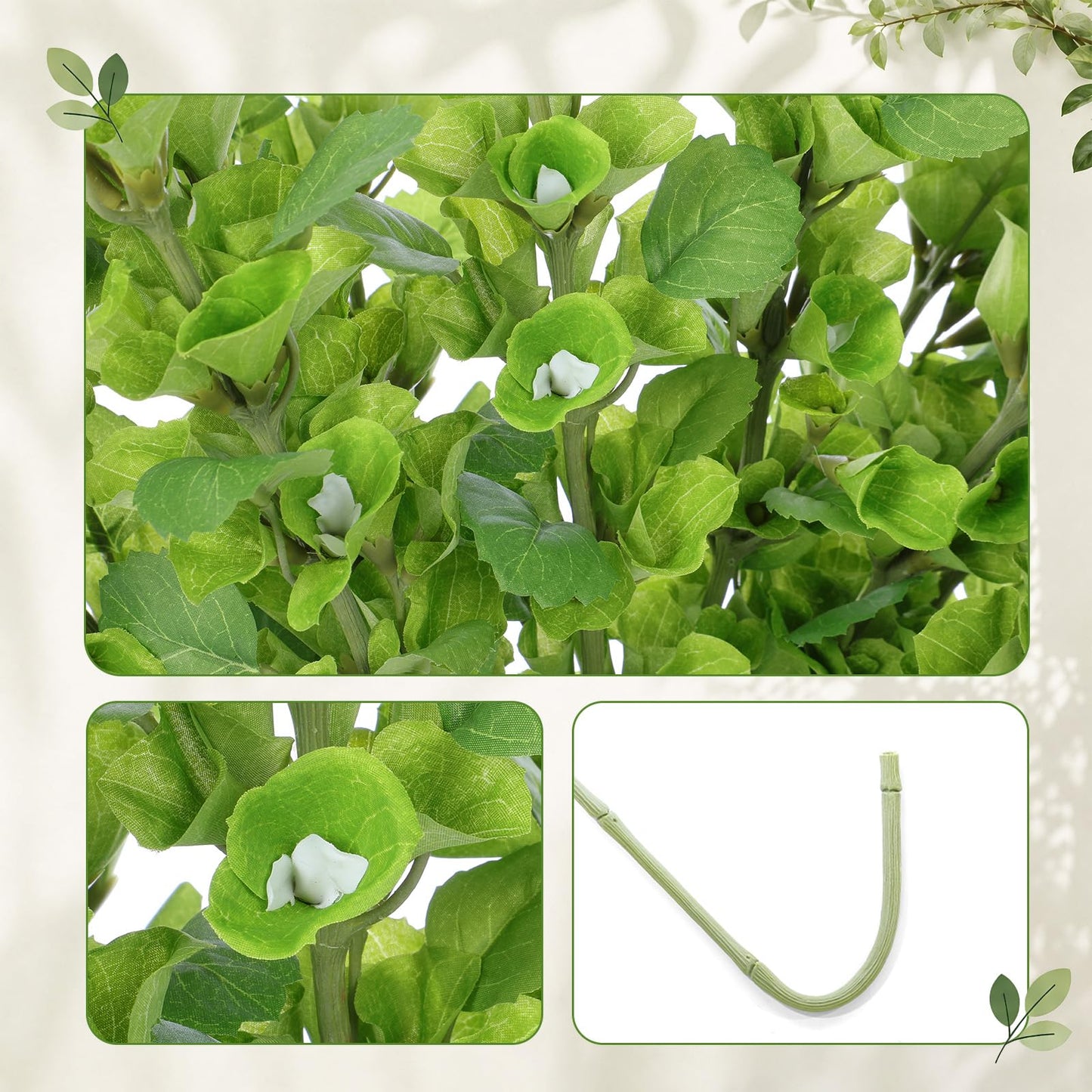 Hotop 12 Pcs Bells of Ireland Artificial Flowers 33.46 Inches Green Fake Shellflower Faux Bells of Ireland Flowers for Vase Table Centerpiece Wedding Party Decoration Indoor Outdoor