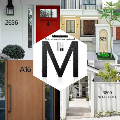 4 Inch Floating House Numbers and Metal Letters for Outdoor Signs, House Numbers for Outside, Aluminum Address Letters and Numbers for Door, Mailbox, Garden, Perfect for Home or Office (Number 1)