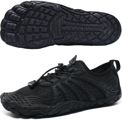 Black Barefoot Water Shoes for Women and Men - Quick-Dry Lightweight Swim Shoes for Beach,Pool,Hiking