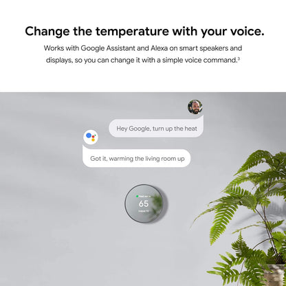 Google Nest Thermostat Trim Kit - Made for the Nest Thermostat - Programmable Wifi Thermostat Accessory - Snow