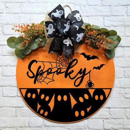 Halloween Stencils 12” Halloween Stencil Skeleton Trick or Treat Boo Templates for Porch Hanger Door Mats Wood Sign Shirts