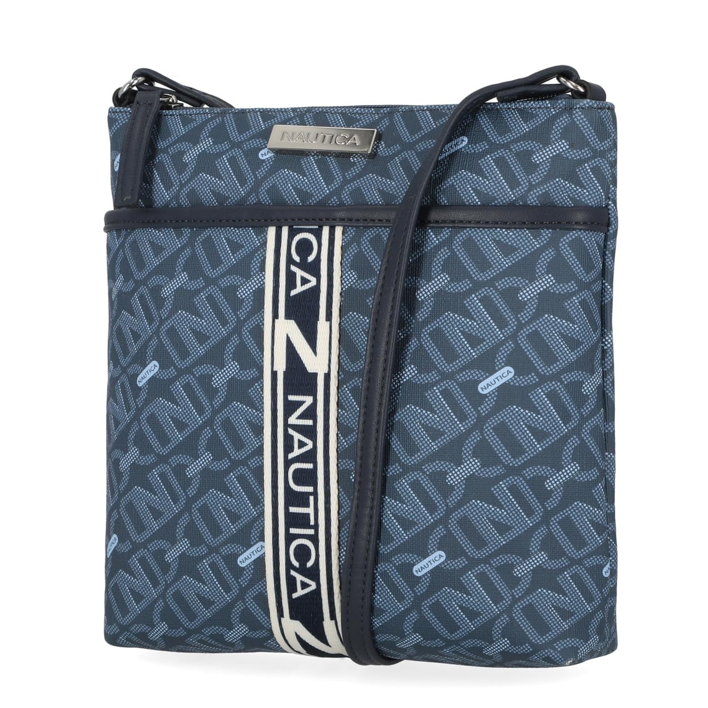 Nautica Lakeside Signature Jaquard North South Crossbody Bag