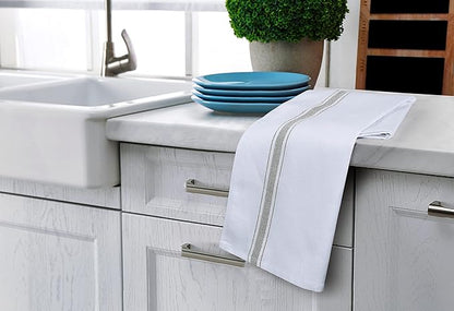 Utopia Towels Grey Dish Towels 100% Ring Spun Cotton Highly Absorbent &