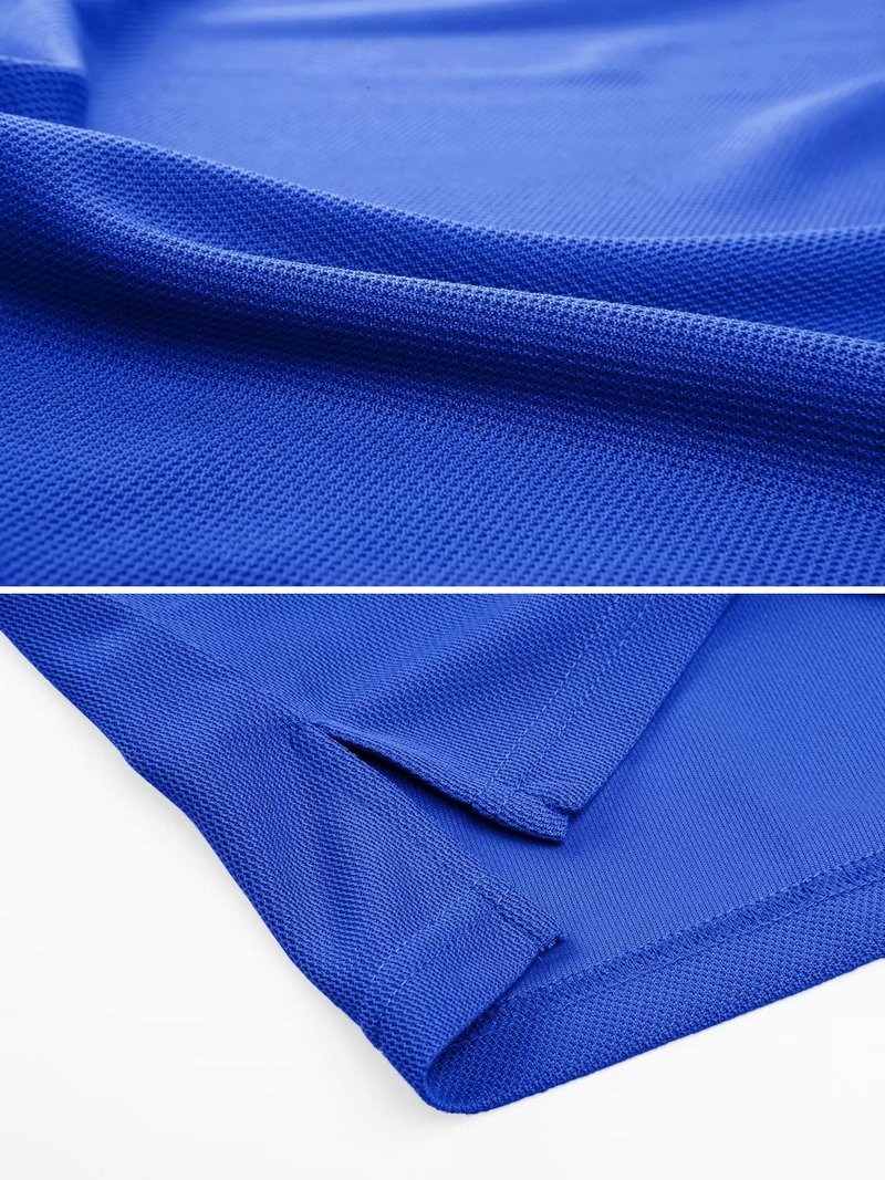 MAGCOMSEN Work Polo Shirts for Men Golf T-Shirts Quick Dry Shirts Summer Shirts Golf Polo Shirts for Men Blue XXL