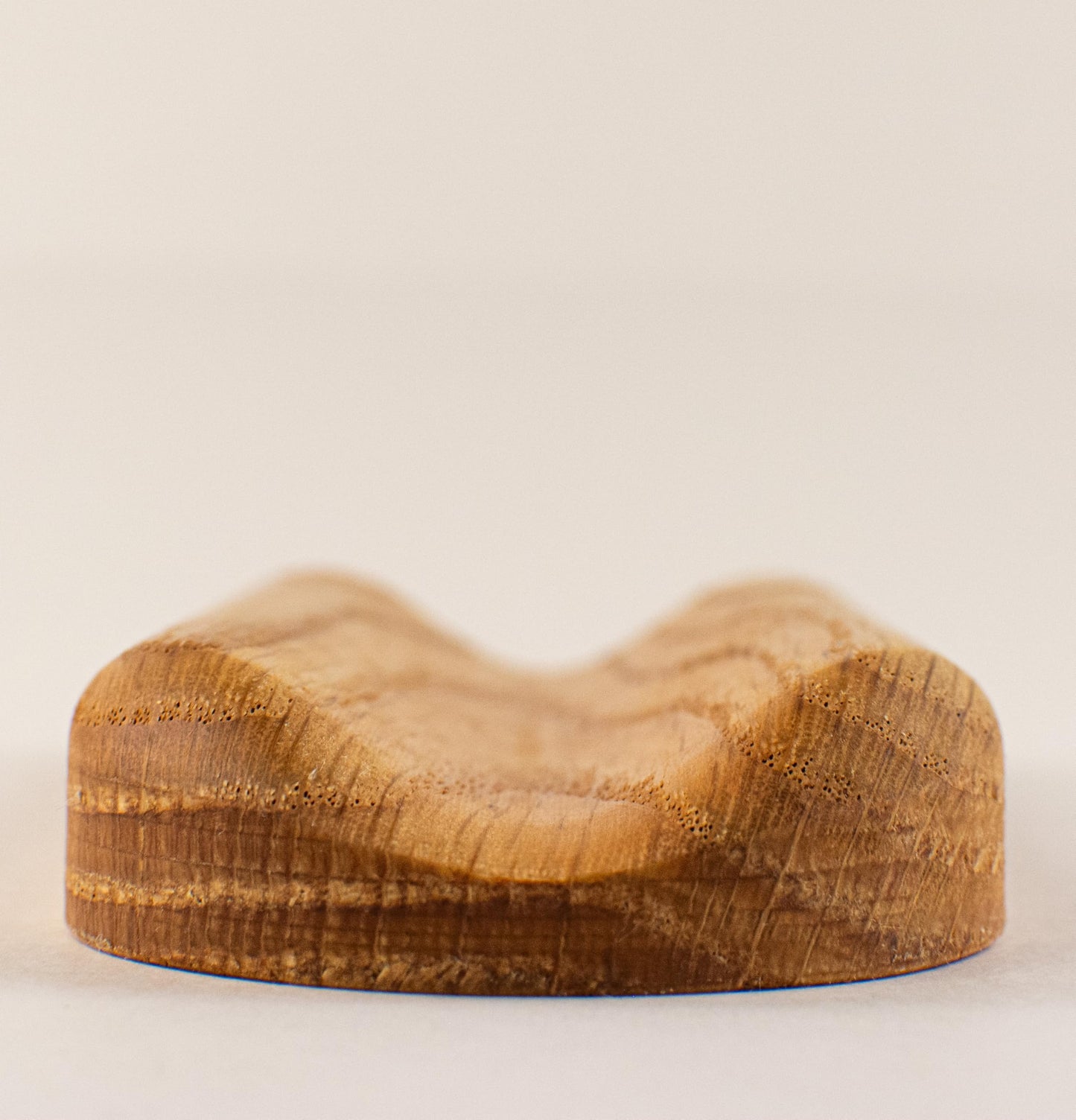 Vorovale Solid Oak Single Pen Tray, Minimalist Desk Organizer, Natural Wood, Handcrafted, Precision Angled Channel