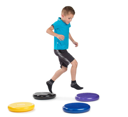 Inflated Stability Wobble Cushion, Including Free Pump/Exercise Fitness Core Balance Disc,Blue,size: 13 inches / 33 cm diameter