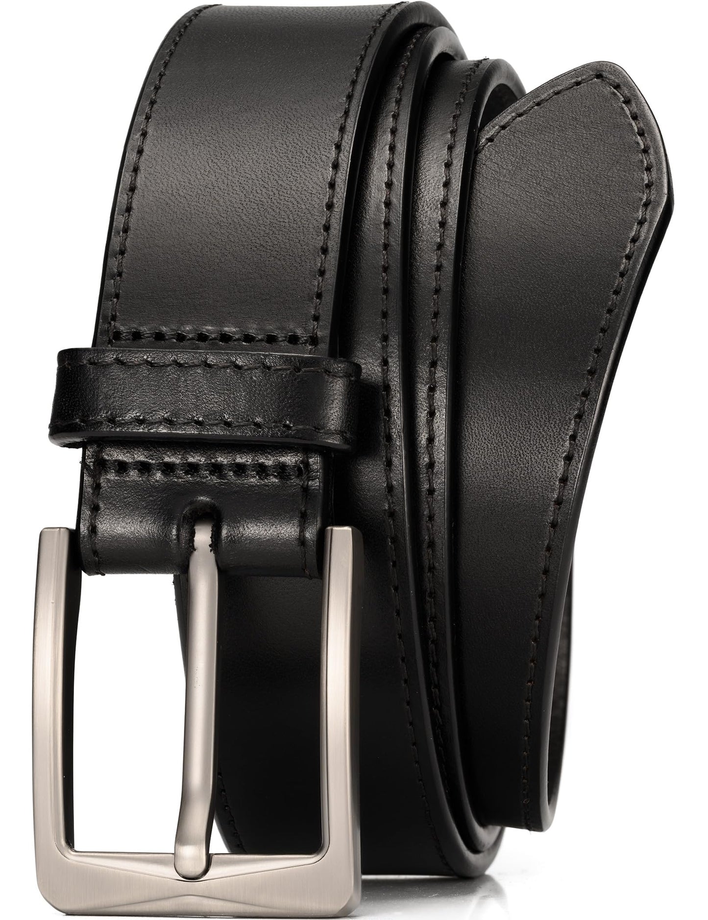 WOLFANT Men's 35mm Dress Casual Belt in Gift Box,100% Italian Full Grain Real Solid Leather