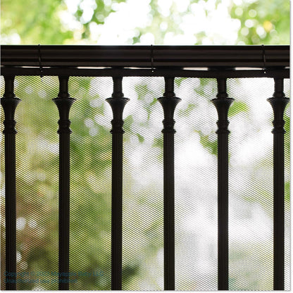 Roving Cove Stair Banister Guard 5ft x 3ft, Railing Safety Net for Baby Proofing, Child Safety Stairway Cover, Balcony Mesh Netting, Ebony Black