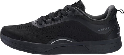 WHITIN Women's Zero Drop Wide Toe Box Road Running Shoes Width Size 11 Lightweight Slip Resistant Tennis Training Walking Sneaker Female 43 All Black