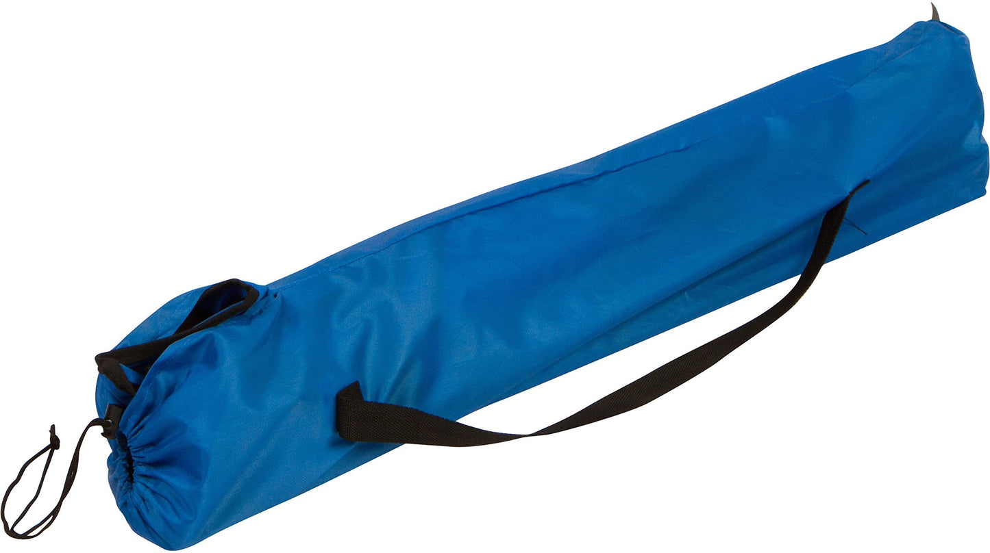 Trademark Innovations Folding Outdoor Beach Camp Chair, 18" L x 31" W x 32" H, Blue