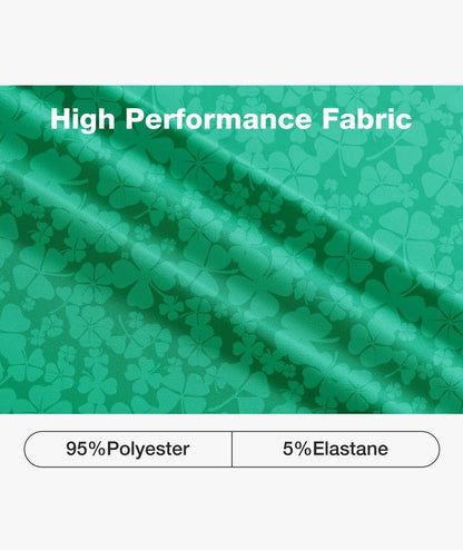 SWISSWELL St Patricks Day Shirt Men Green Patterns Polo Shirts for Men Short Sleeve Performance Rugby T Shirts Spring XL