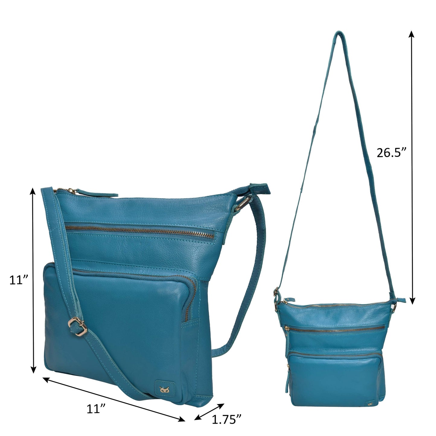 Real Leather Crossbody Bags Purses for Women Shoulder Handbags Crossover Handmade Stylish Trendy Pocketbook (Turquoise Green Nappa)
