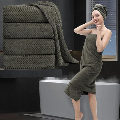 Extra Large Bath Towel Set of 4, Oversized Bath Sheet Super Soft Highly