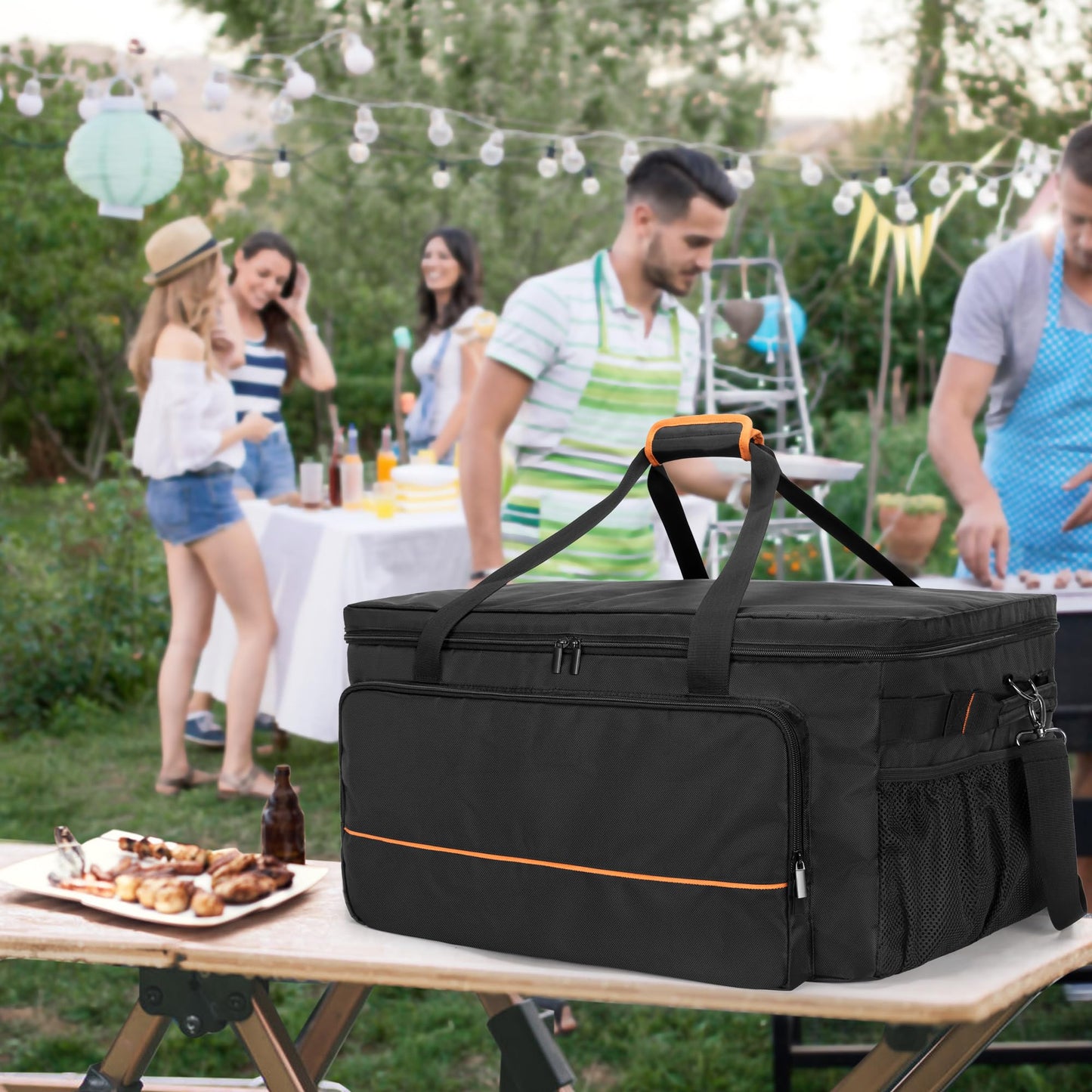 HODRANT Carry Bag Compatible With Ninja Woodfire Grill OG701 OG751, Outdoor Cover for OG700 Series Smoker, Water-Resistant BBQ Storage Case for Tools & Accessories, Bag Only