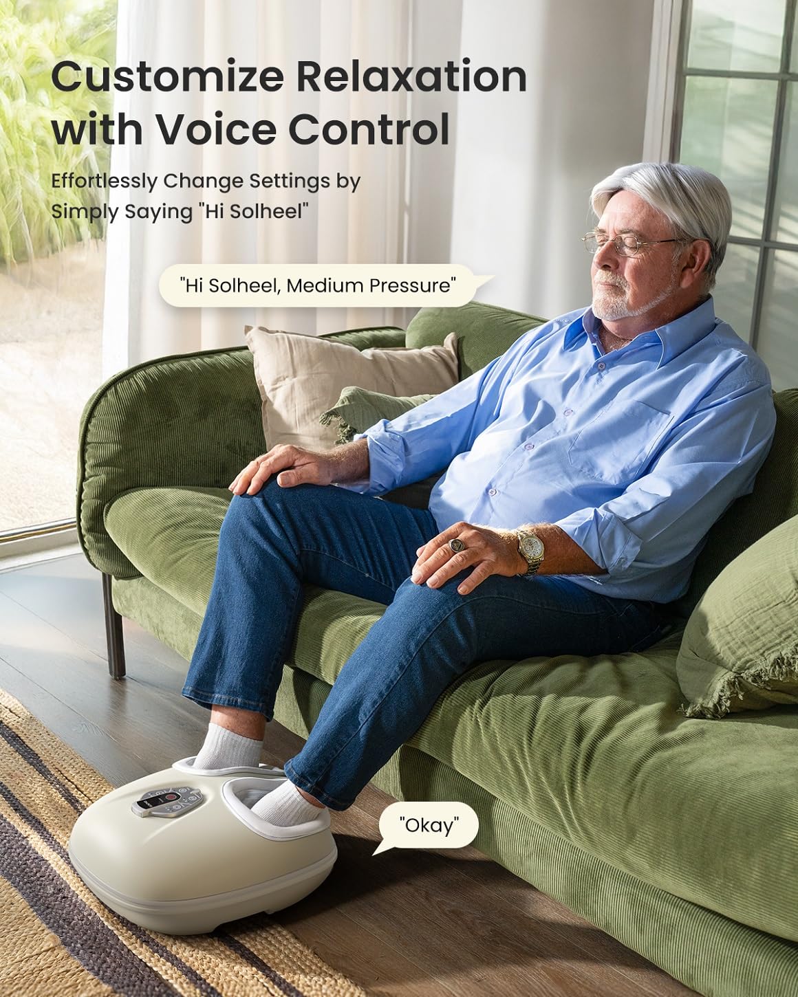 RENPHO Foot Massager Machine with Heat [2026 Upgraded], Shiatsu Foot Massager for Plantar Fasciitis, Foot Massager Machine for Women, Wireless Control, True Full Foot Massager, Up to Size 14, BK