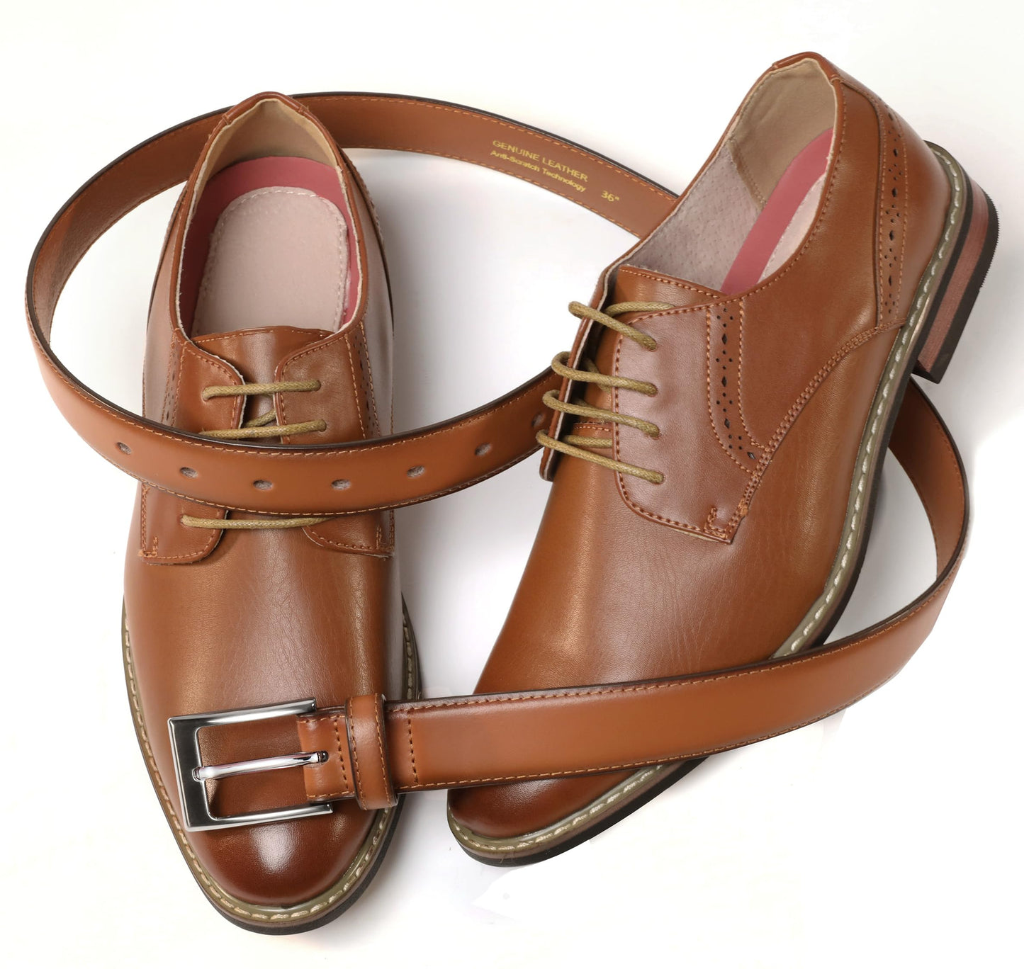 CHAOREN Mens Belts Leather Gift for Men - Ideal Match for Mens Dress Shoes