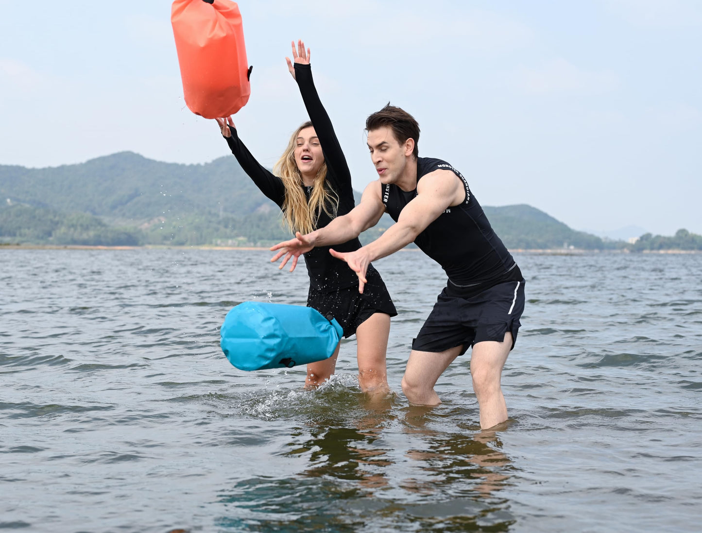 MARCHWAY Floating Waterproof Dry Bag Backpack 5L/10L/20L/30L/40L, Roll Top Sack Keeps Gear Dry for Kayaking, Rafting, Boating, Swimming, Camping, Hiking, Beach, Fishing (Teal, 10L)