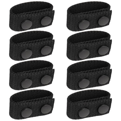 NEATABY 8 PCS Duty Belt Keepers, Tactical Gear Accessories, Nylon Double Snaps for 2"-2.25" Belts Fixing Police Belt Accessories, Belt Keepers for Police Officers, Firefighters, Prison Guards