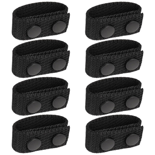 NEATABY 8 PCS Duty Belt Keepers, Tactical Gear Accessories, Nylon Double Snaps for 2"-2.25" Belts Fixing Police Belt Accessories, Belt Keepers for Police Officers, Firefighters, Prison Guards