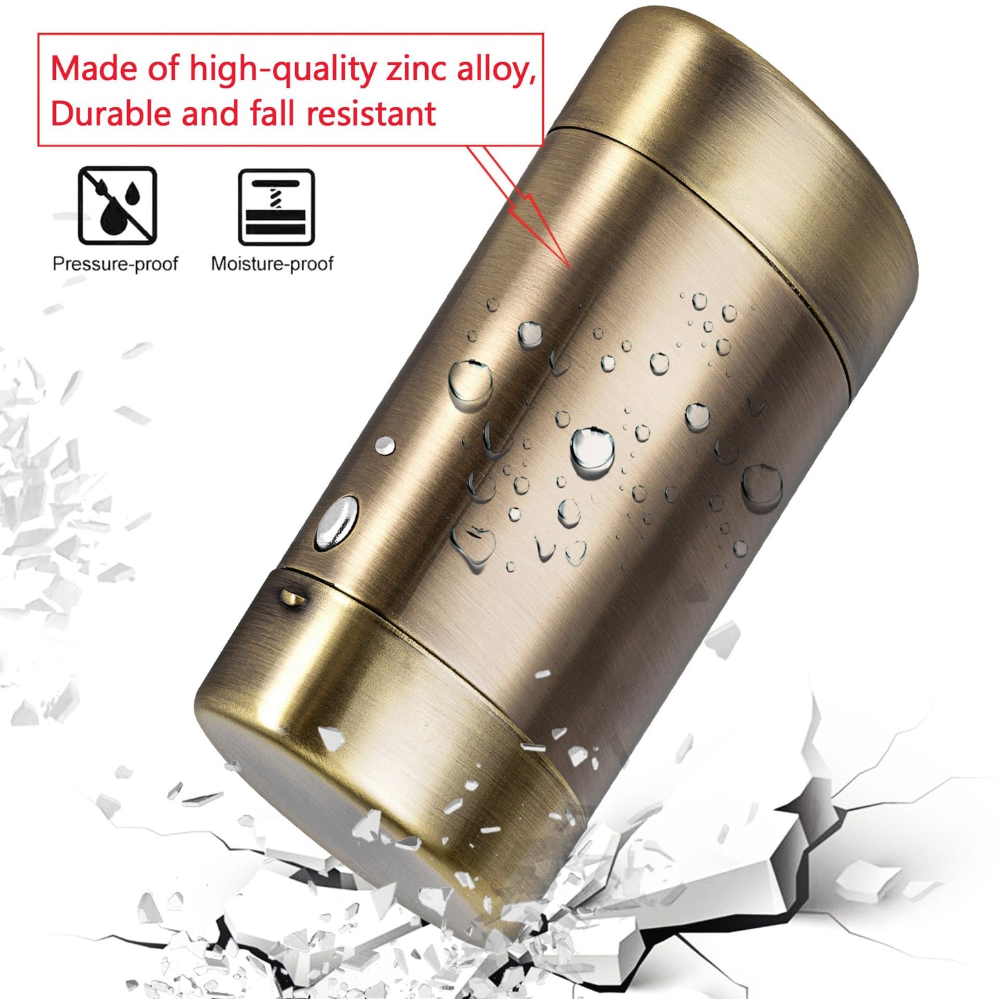 Goshentech Oval Vintage case,20 Capacity 100mm King Size (Bronze)