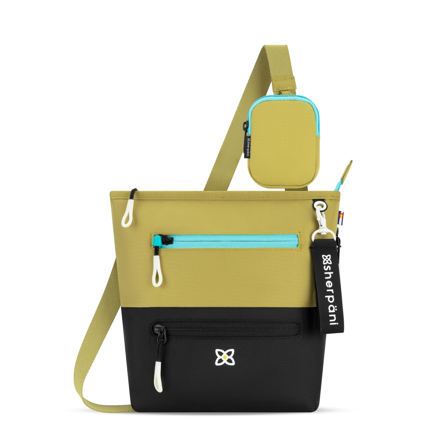 Sherpani Sadie, Nylon Crossbody Bag, Lightweight Shoulder Bag, Travel Cross Body, Crossbody Purse for Women, RFID Protection, Removable Coin Purse, Travel Gift (Chromatic Classic)