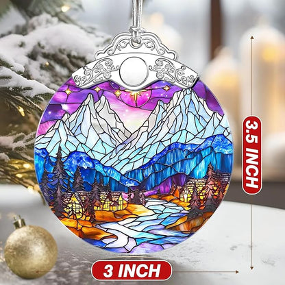 Night Court City of Star Light Ornament – Christmas Decoration & Christmas Ornament; Stained Glass Holiday Decoration (Holiday Present, Bauble Present, Gift Idea, Gift Exchange) | Heirloom Keepsakes
