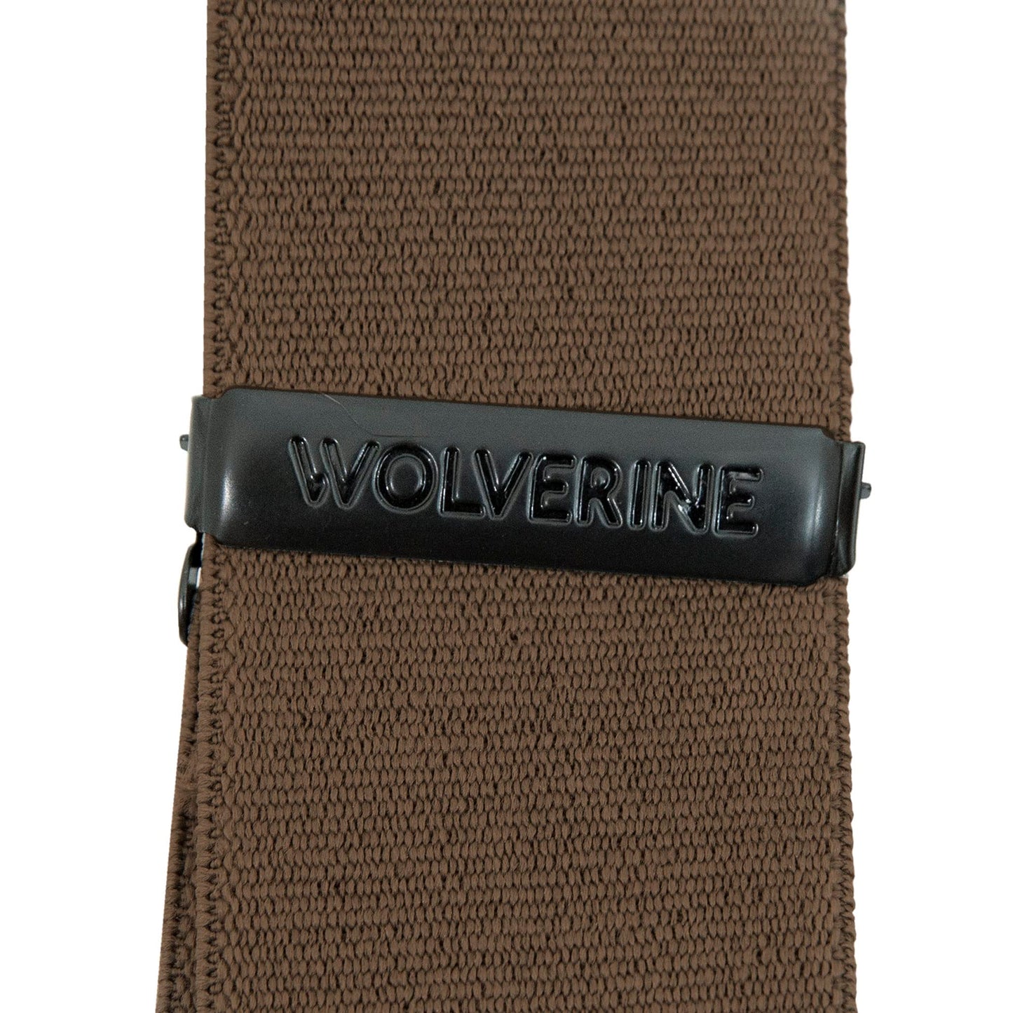WOLVERINE X-Back 2 Inch Heavy Duty Adjustable Straps with Signature Clips, Work Solid-Chestnut, One Size