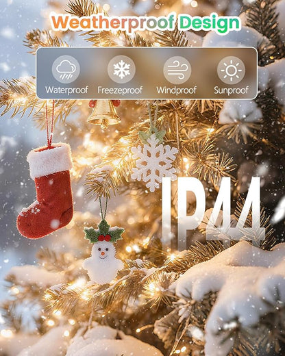 Smart Color Changing Christmas String Lights, 107FT 300LED App Control RGB LED String Lights with Remote & Timer, Waterproof Twinkle Christmas Tree Lights Indoor Outdoor Holiday Xmas Tree Decorations