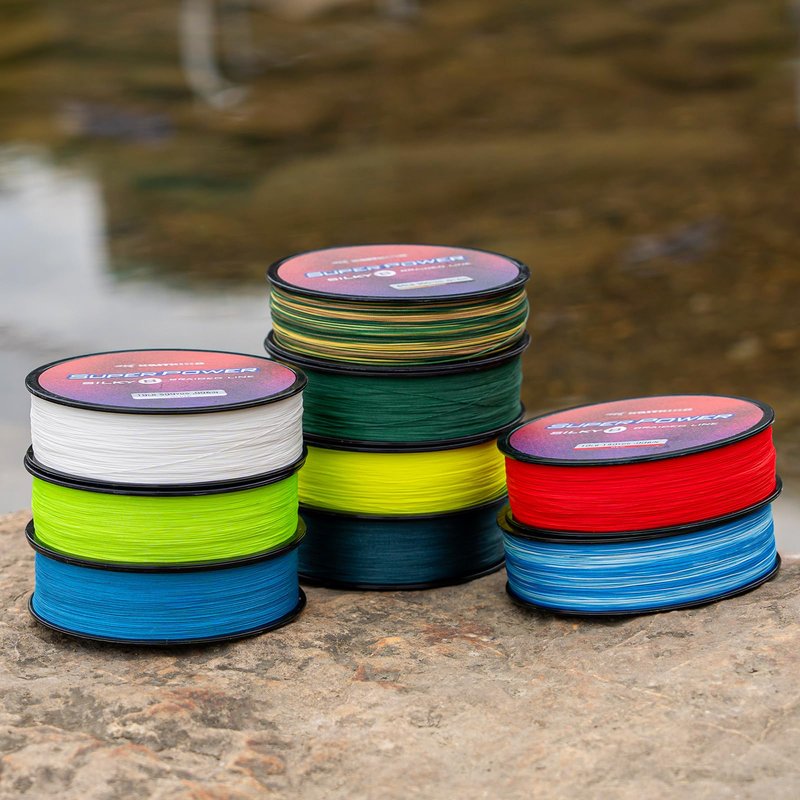 KastKing Superpower Silky8 Braided Fishing Line, Blue, 8 Strands, 40 LB, 300 Yds