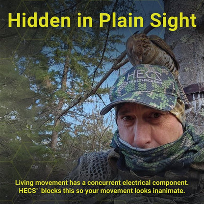 HECS Lightweight System | Deer Hunting Clothes for Men with Bioelectric Shielding | Deer Hunting Gear for Men | 3-Piece Camo Suit: Shirt, Pants & Headcover
