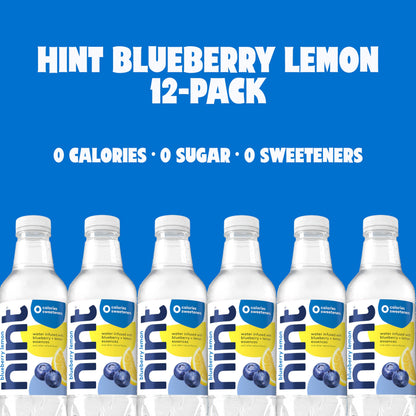 Hint Fruit-Infused Bottled Water, 4-Flavor White Variety Pack - Sugar Free Flavored Water with Zero Calories, Naturally Flavored, and No Artificial Sweeteners - 16 Fl Oz (Pack of 12)