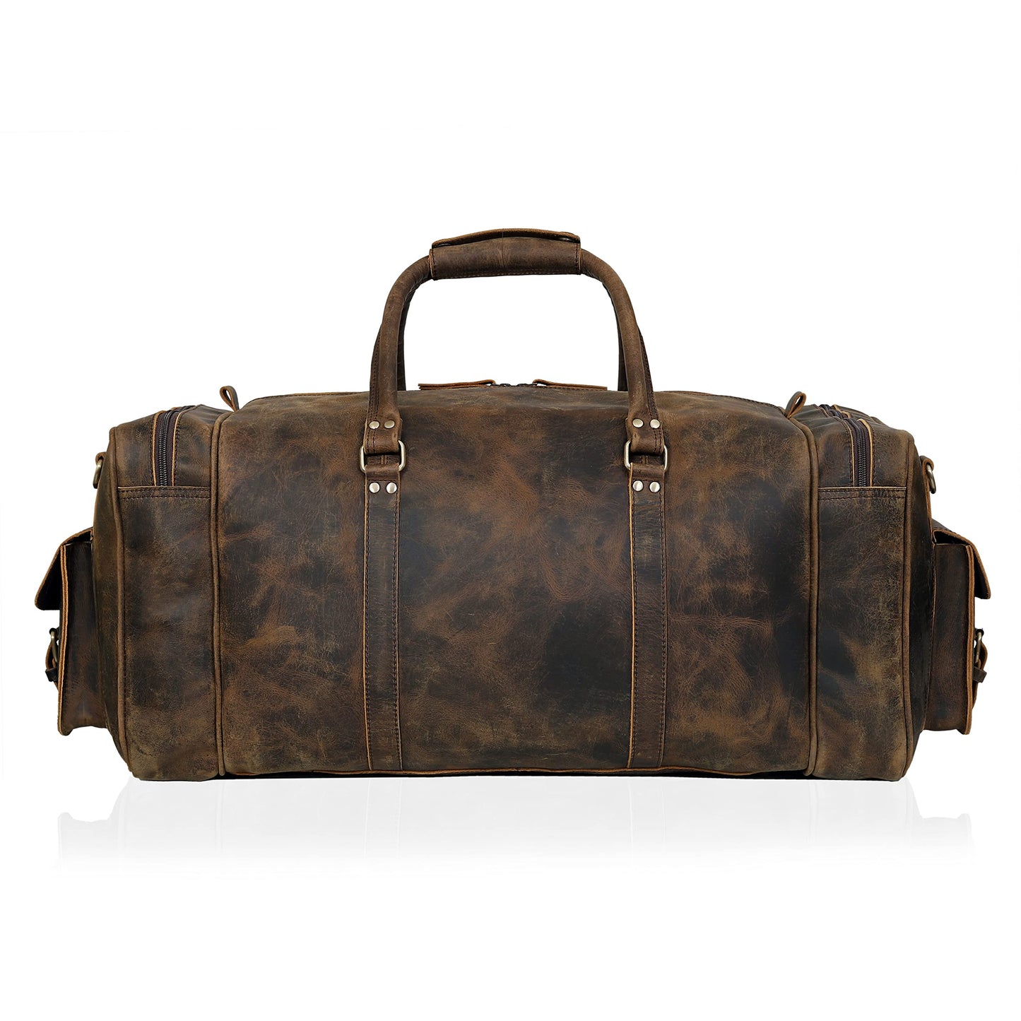 Large 24 inch duffel bags for men holdall leather travel bag overnight gym sports weekend bag