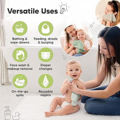 6-Pack Baby Washcloths
