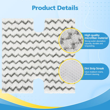4 Pack Steam Mop Pads Replacement for Shark Lift-Away Pro & Shark Genius Mop System Pocket Mop S3973 S3973D S3973WM S5001 S5002Q S5003A S5004 S5004W S6001W S6001WM S6002 S6002C S6003D S6003W